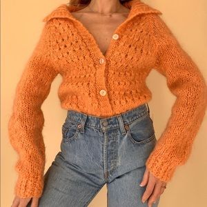 Cribbage Mohair Blend Cardigan